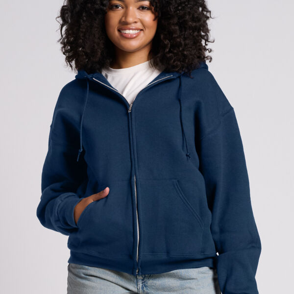 Rugged Unisex Full Zip Hooded Sweatshirt Thumbnail