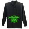Long Sleeve Silk Touch Polo with Pocket Thumbnail