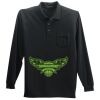 Long Sleeve Silk Touch Polo with Pocket Thumbnail