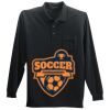 Long Sleeve Silk Touch Polo with Pocket Thumbnail