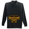 Long Sleeve Silk Touch Polo with Pocket Thumbnail