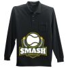Long Sleeve Silk Touch Polo with Pocket Thumbnail