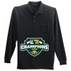 Long Sleeve Silk Touch Polo with Pocket Thumbnail