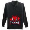 Long Sleeve Silk Touch Polo with Pocket Thumbnail
