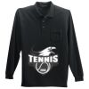 Long Sleeve Silk Touch Polo with Pocket Thumbnail