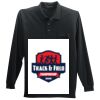 Long Sleeve Silk Touch Polo with Pocket Thumbnail