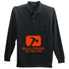Long Sleeve Silk Touch Polo with Pocket Thumbnail