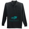 Long Sleeve Silk Touch Polo with Pocket Thumbnail