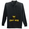 Long Sleeve Silk Touch Polo with Pocket Thumbnail