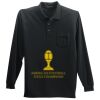 Long Sleeve Silk Touch Polo with Pocket Thumbnail
