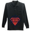 Long Sleeve Silk Touch Polo with Pocket Thumbnail