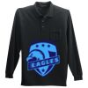 Long Sleeve Silk Touch Polo with Pocket Thumbnail