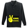 Long Sleeve Silk Touch Polo with Pocket Thumbnail