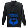 Long Sleeve Silk Touch Polo with Pocket Thumbnail