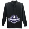 Long Sleeve Silk Touch Polo with Pocket Thumbnail