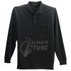 Long Sleeve Silk Touch Polo with Pocket Thumbnail