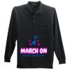 Long Sleeve Silk Touch Polo with Pocket Thumbnail