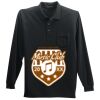 Long Sleeve Silk Touch Polo with Pocket Thumbnail