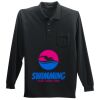 Long Sleeve Silk Touch Polo with Pocket Thumbnail