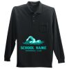 Long Sleeve Silk Touch Polo with Pocket Thumbnail