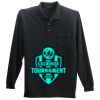 Long Sleeve Silk Touch Polo with Pocket Thumbnail