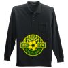 Long Sleeve Silk Touch Polo with Pocket Thumbnail