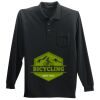 Long Sleeve Silk Touch Polo with Pocket Thumbnail