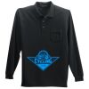 Long Sleeve Silk Touch Polo with Pocket Thumbnail