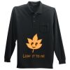 Long Sleeve Silk Touch Polo with Pocket Thumbnail