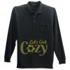 Long Sleeve Silk Touch Polo with Pocket Thumbnail