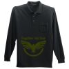 Long Sleeve Silk Touch Polo with Pocket Thumbnail
