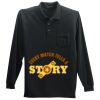 Long Sleeve Silk Touch Polo with Pocket Thumbnail