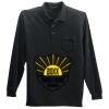 Long Sleeve Silk Touch Polo with Pocket Thumbnail