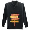 Long Sleeve Silk Touch Polo with Pocket Thumbnail