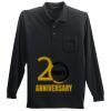 Long Sleeve Silk Touch Polo with Pocket Thumbnail