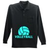 Long Sleeve Silk Touch Polo with Pocket Thumbnail