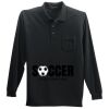 Long Sleeve Silk Touch Polo with Pocket Thumbnail