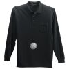 Long Sleeve Silk Touch Polo with Pocket Thumbnail