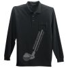 Long Sleeve Silk Touch Polo with Pocket Thumbnail