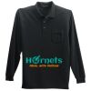 Long Sleeve Silk Touch Polo with Pocket Thumbnail