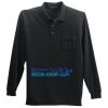 Long Sleeve Silk Touch Polo with Pocket Thumbnail