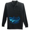 Long Sleeve Silk Touch Polo with Pocket Thumbnail