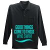 Long Sleeve Silk Touch Polo with Pocket Thumbnail