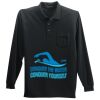 Long Sleeve Silk Touch Polo with Pocket Thumbnail