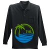Long Sleeve Silk Touch Polo with Pocket Thumbnail