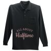 Long Sleeve Silk Touch Polo with Pocket Thumbnail