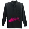 Long Sleeve Silk Touch Polo with Pocket Thumbnail