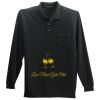 Long Sleeve Silk Touch Polo with Pocket Thumbnail