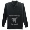 Long Sleeve Silk Touch Polo with Pocket Thumbnail